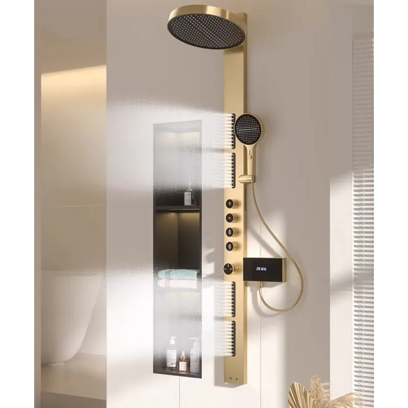 Spa & Wellness Hotel Diament Ustroń Zdjęcia - Brass Rainfall Shower Panel Set Digital